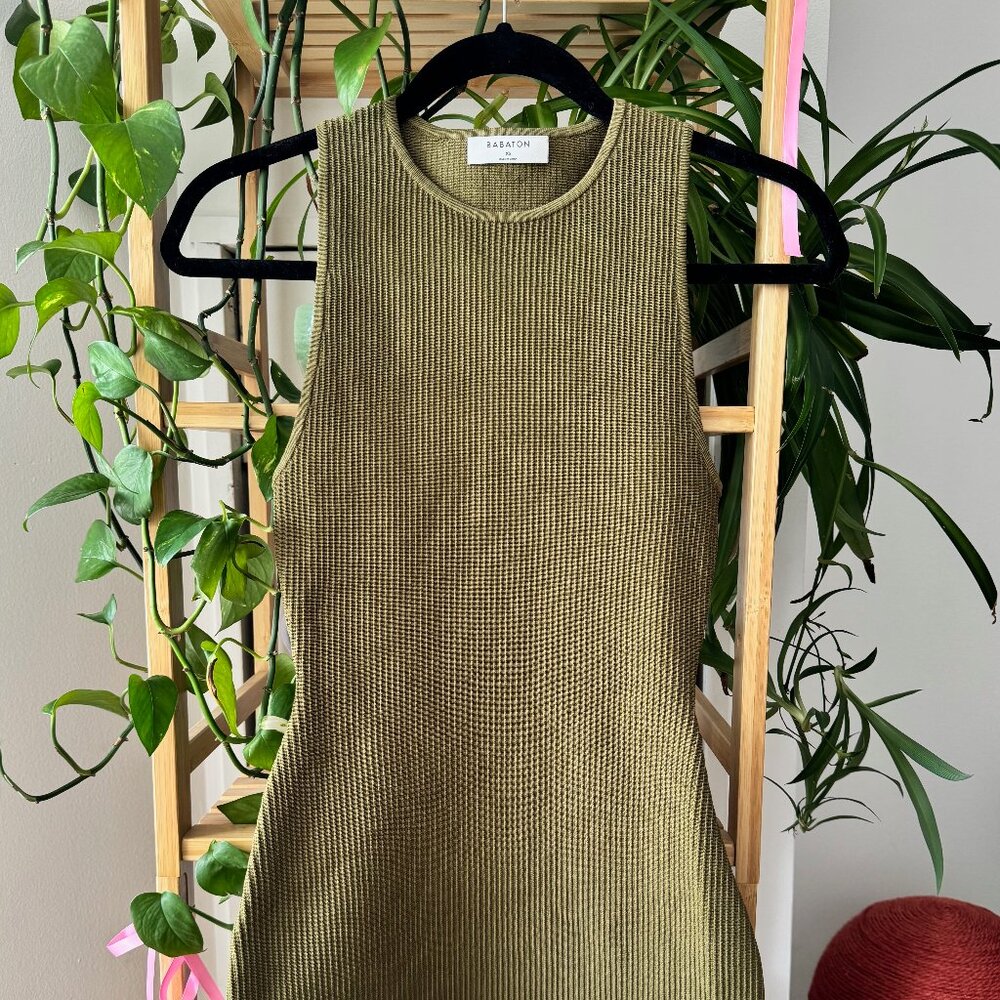 Aritzia Olive Midi Dress